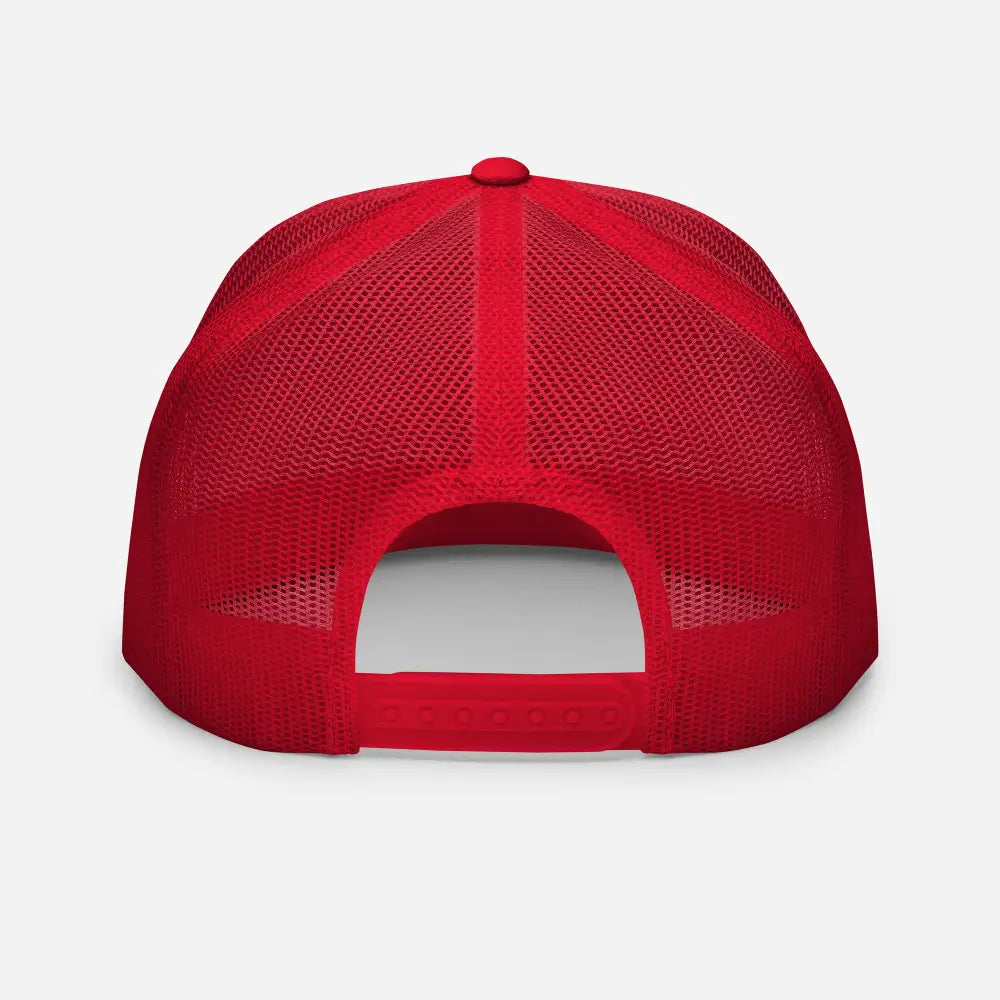 R-benz Red White Trucker Cap